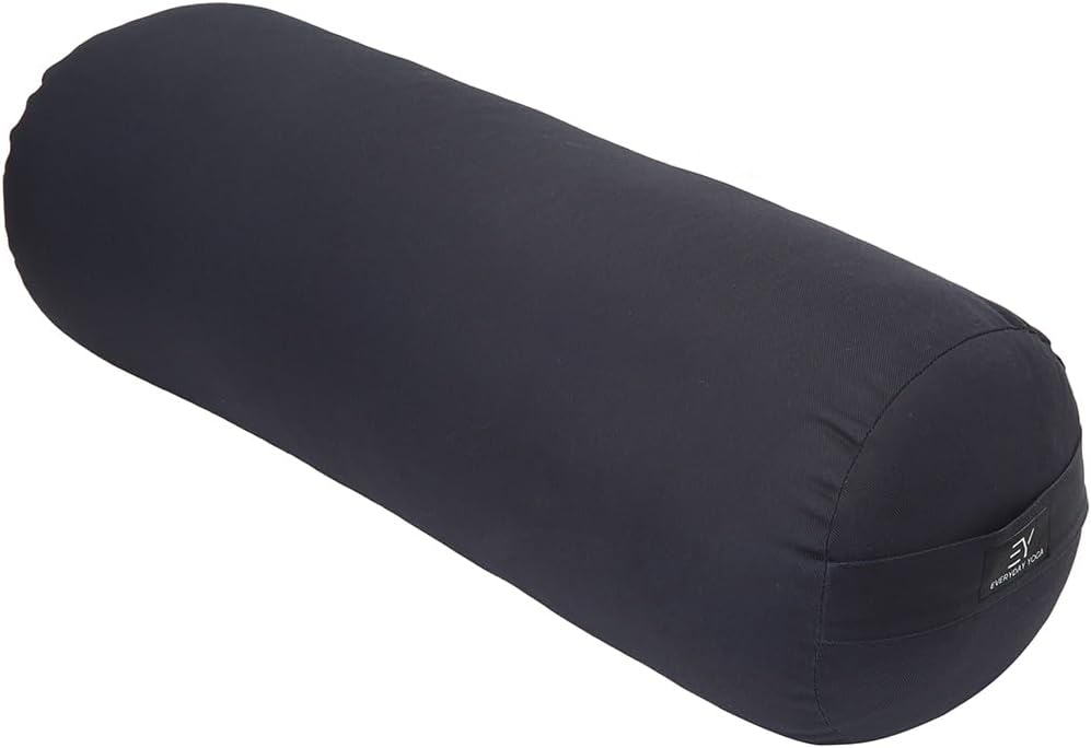 Premium Bolster, Soft & Supportive Meditation Pillow with Carry Handle, Lightweight Cushion for Restorative Yoga & Relaxation (Multi-Color)