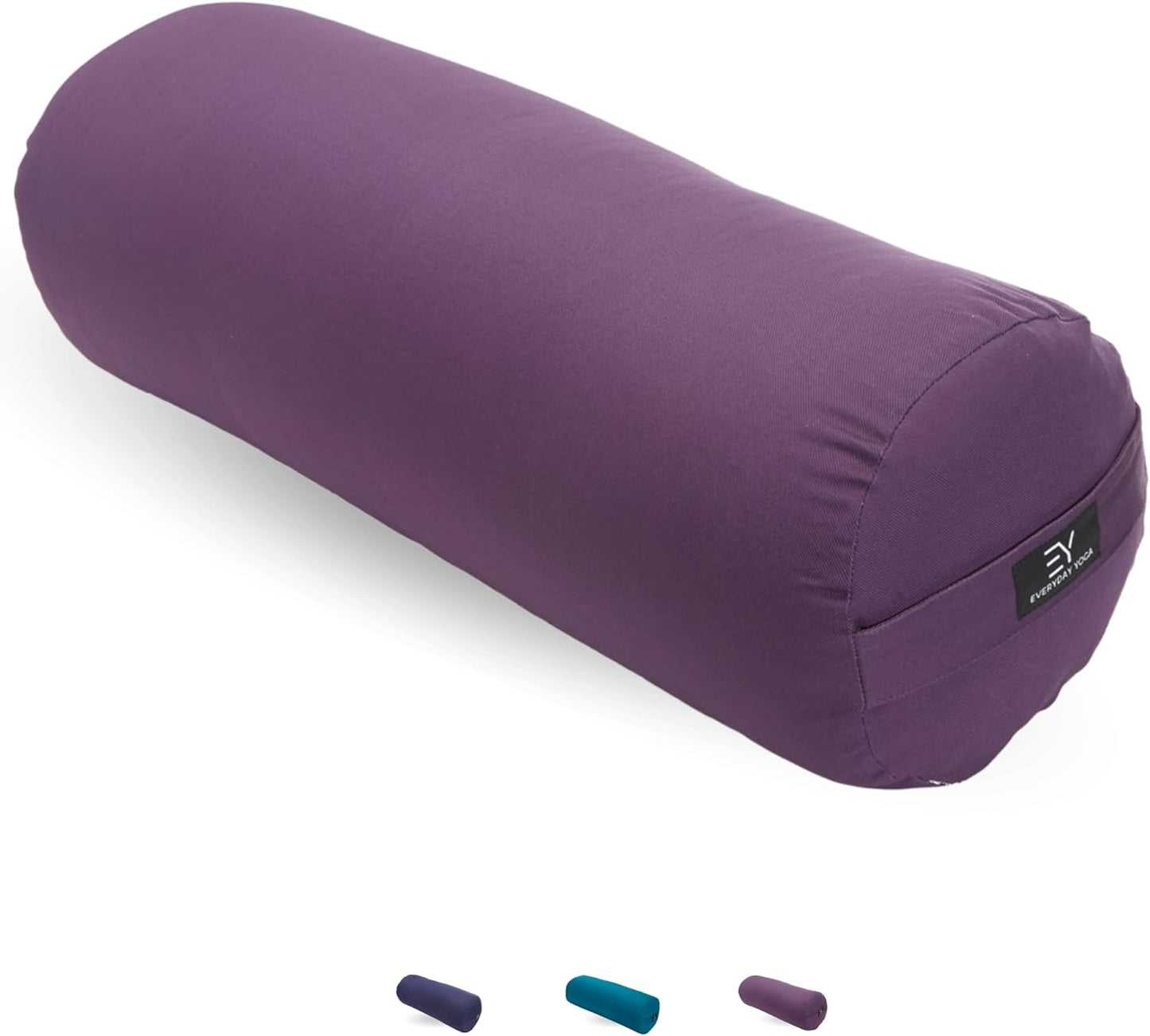 Premium Bolster, Soft & Supportive Meditation Pillow with Carry Handle, Lightweight Cushion for Restorative Yoga & Relaxation (Multi-Color)
