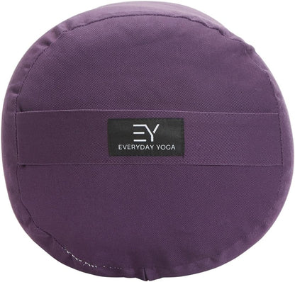 Premium Bolster, Soft & Supportive Meditation Pillow with Carry Handle, Lightweight Cushion for Restorative Yoga & Relaxation (Multi-Color)