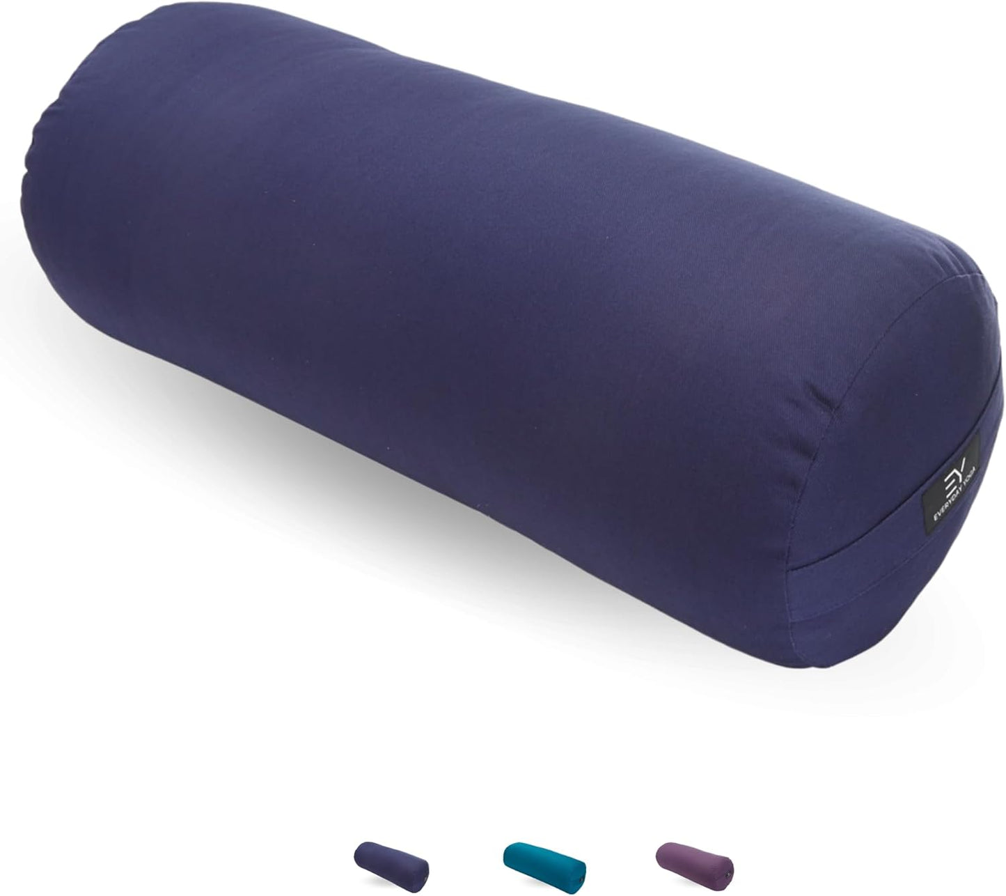 Premium Bolster, Soft & Supportive Meditation Pillow with Carry Handle, Lightweight Cushion for Restorative Yoga & Relaxation (Multi-Color)