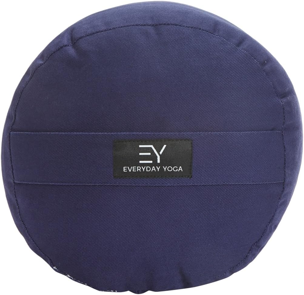 Premium Bolster, Soft & Supportive Meditation Pillow with Carry Handle, Lightweight Cushion for Restorative Yoga & Relaxation (Multi-Color)