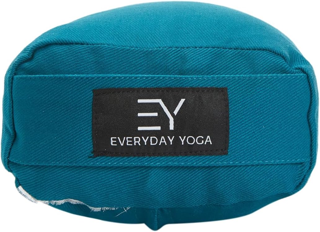 Premium Bolster, Soft & Supportive Meditation Pillow with Carry Handle, Lightweight Cushion for Restorative Yoga & Relaxation (Multi-Color)