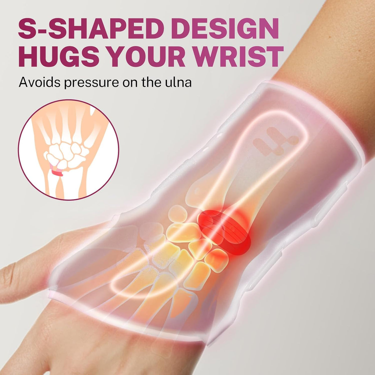 Ultra Thin Carpal Tunnel Wrist Brace - Breathable Yoga Fabric with S-Splints for Pain Relief, Tendonitis, Typing & Sleeping, Injury Recovery (Right Hand, S)