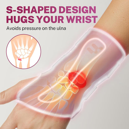 Ultra Thin Carpal Tunnel Wrist Brace - Breathable Yoga Fabric with S-Splints for Pain Relief, Tendonitis, Typing & Sleeping, Injury Recovery (Right Hand, S)