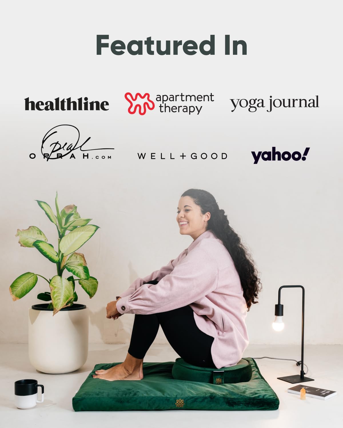 Zabuton Meditation Mat - Cotton Filled Yoga and Meditation Pad - Zabuton Meditation Cushion for Kneeling and Sitting Support - Large Rectangular Sitting Floor Pillow for Bench or Zafu