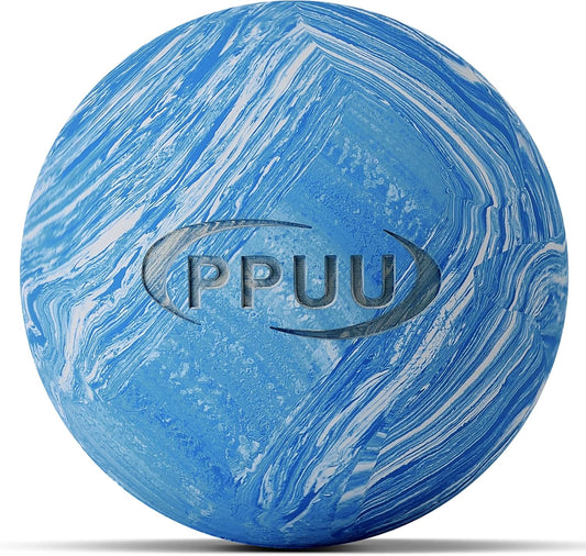 Lacrosse Ball Massage Ball for Myofascial & Trigger Point Release, Muscle Knots, Yoga Therapy – Improves Joint Mobility & Relieves Pain – Back, Neck, Chest, HIPS, Legs – 2.5-Inch Solid Blue Rubber