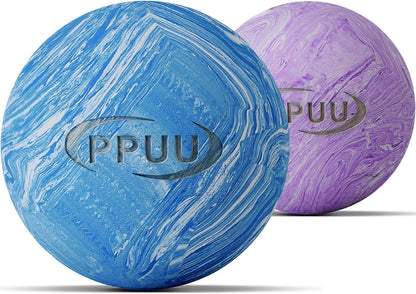 Lacrosse Ball Massage Ball for Myofascial & Trigger Point Release, Muscle Knots, Yoga Therapy – Improves Joint Mobility & Relieves Pain – Back, Neck, Chest, HIPS, Legs – 2.5-Inch Solid Blue Rubber