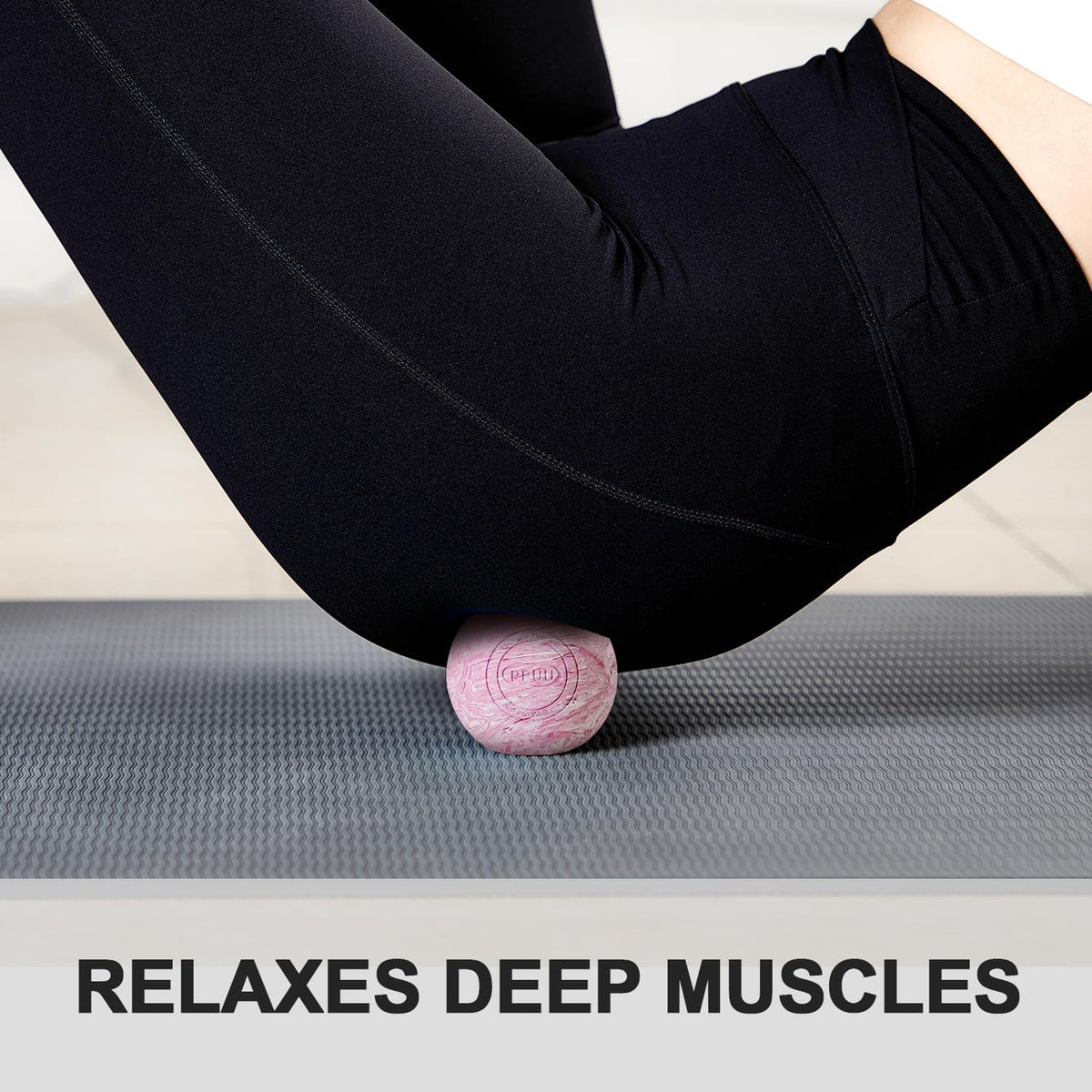Lacrosse Ball Massage Ball for Myofascial & Trigger Point Release, Muscle Knots, Yoga Therapy – Improves Joint Mobility & Relieves Pain – Back, Neck, Chest, HIPS, Legs – 2.5-Inch Solid Blue Rubber