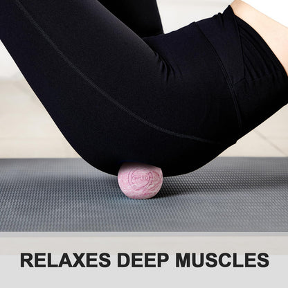 Lacrosse Ball Massage Ball for Myofascial & Trigger Point Release, Muscle Knots, Yoga Therapy – Improves Joint Mobility & Relieves Pain – Back, Neck, Chest, HIPS, Legs – 2.5-Inch Solid Blue Rubber