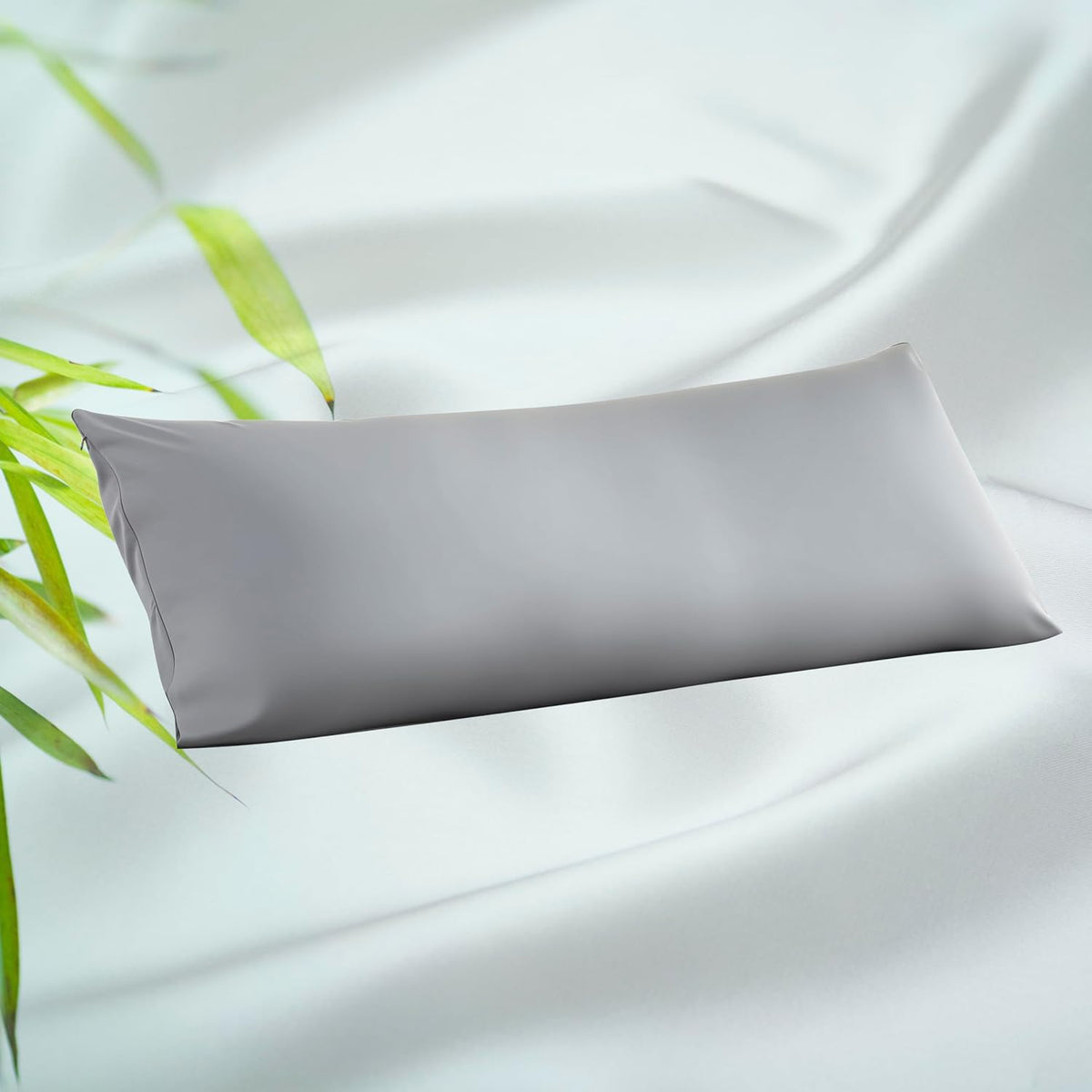 King Size Bamboo Viscose Zippered Pillowcases, 2 Pack, Navy Blue