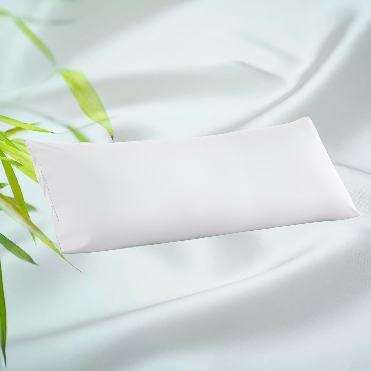 King Size Bamboo Viscose Zippered Pillowcases, 2 Pack, Navy Blue