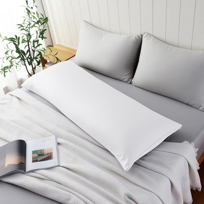 King Size Bamboo Viscose Zippered Pillowcases, 2 Pack, Navy Blue