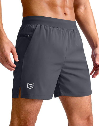 Men's Athletic Running Shorts 7"/5"/9" Zipper Pocket Lightweight Workout Gym Quick Dry Shorts Golf Tennis Hiking