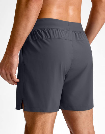 Men's Athletic Running Shorts 7"/5"/9" Zipper Pocket Lightweight Workout Gym Quick Dry Shorts Golf Tennis Hiking