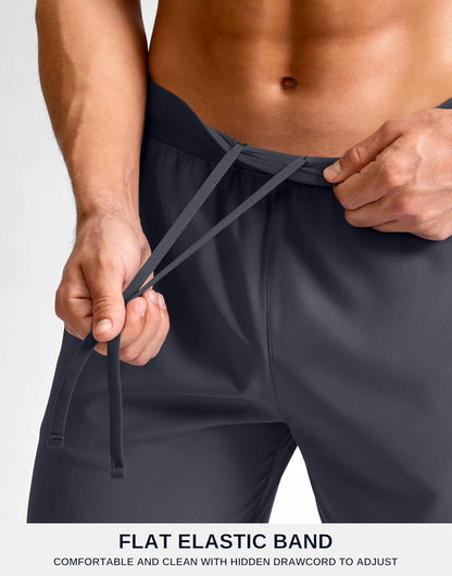 Men's Athletic Running Shorts 7"/5"/9" Zipper Pocket Lightweight Workout Gym Quick Dry Shorts Golf Tennis Hiking