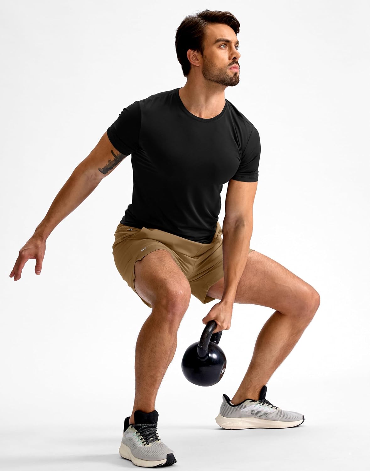Men's Athletic Running Shorts 7"/5"/9" Zipper Pocket Lightweight Workout Gym Quick Dry Shorts Golf Tennis Hiking
