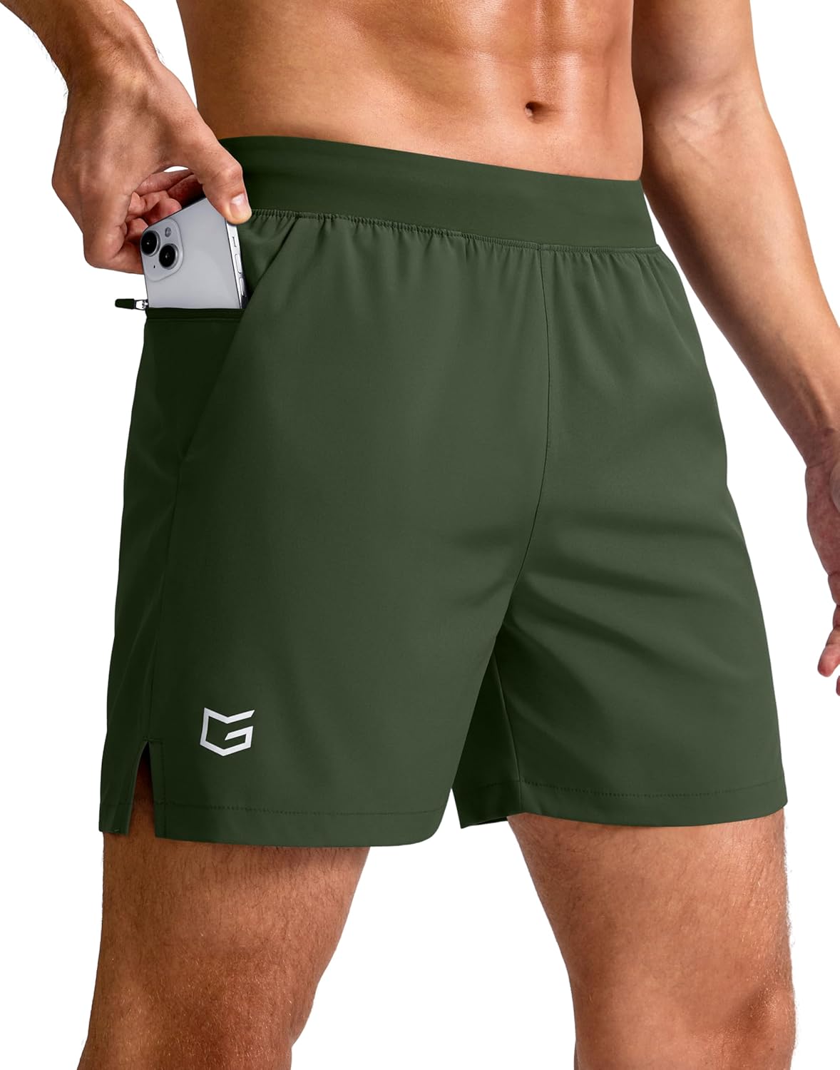 Men's Athletic Running Shorts 7"/5"/9" Zipper Pocket Lightweight Workout Gym Quick Dry Shorts Golf Tennis Hiking