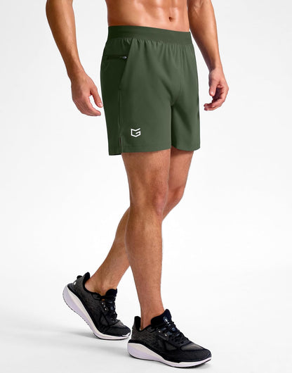 Men's Athletic Running Shorts 7"/5"/9" Zipper Pocket Lightweight Workout Gym Quick Dry Shorts Golf Tennis Hiking