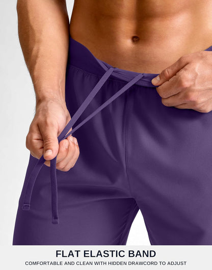 Men's Athletic Running Shorts 7"/5"/9" Zipper Pocket Lightweight Workout Gym Quick Dry Shorts Golf Tennis Hiking