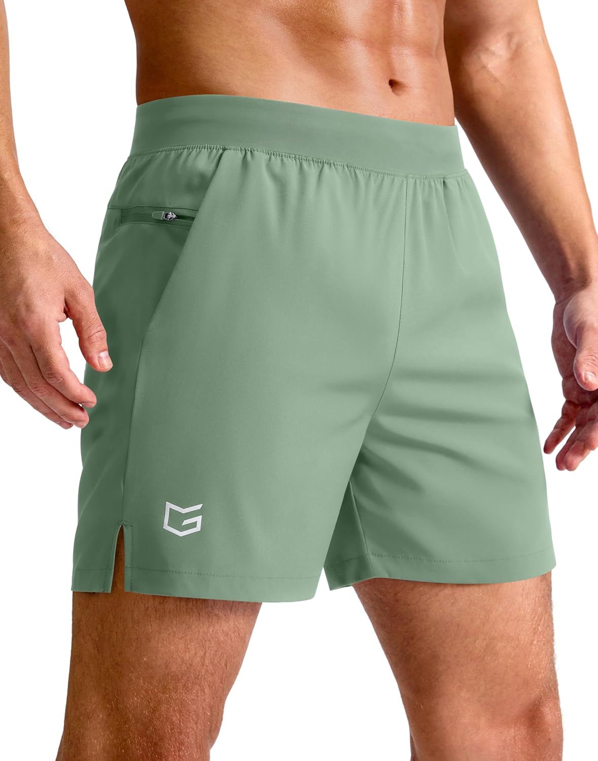 Men's Athletic Running Shorts 7"/5"/9" Zipper Pocket Lightweight Workout Gym Quick Dry Shorts Golf Tennis Hiking
