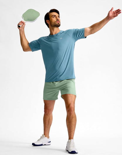 Men's Athletic Running Shorts 7"/5"/9" Zipper Pocket Lightweight Workout Gym Quick Dry Shorts Golf Tennis Hiking