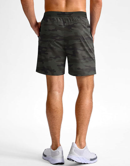 Men's Athletic Running Shorts 7"/5"/9" Zipper Pocket Lightweight Workout Gym Quick Dry Shorts Golf Tennis Hiking