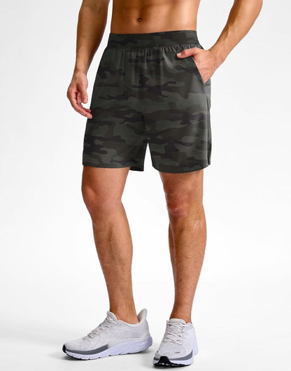 Men's Athletic Running Shorts 7"/5"/9" Zipper Pocket Lightweight Workout Gym Quick Dry Shorts Golf Tennis Hiking