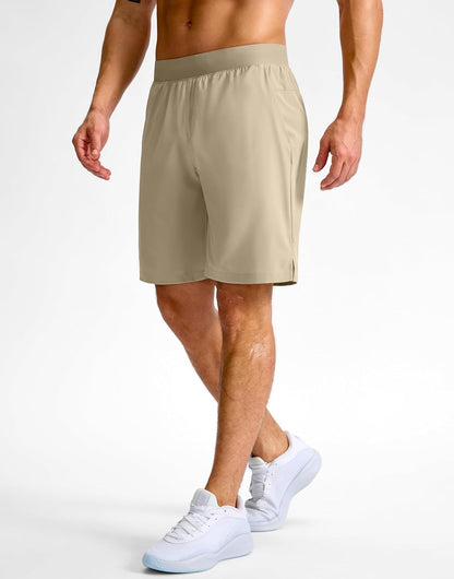 Men's Athletic Running Shorts 7"/5"/9" Zipper Pocket Lightweight Workout Gym Quick Dry Shorts Golf Tennis Hiking
