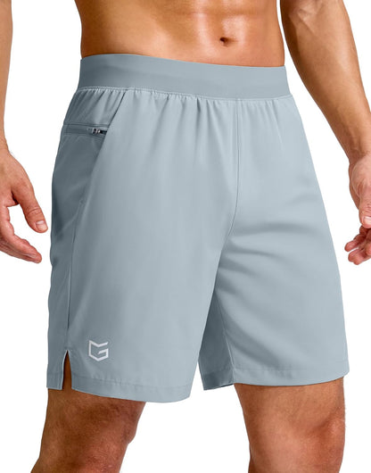 Men's Athletic Running Shorts 7"/5"/9" Zipper Pocket Lightweight Workout Gym Quick Dry Shorts Golf Tennis Hiking