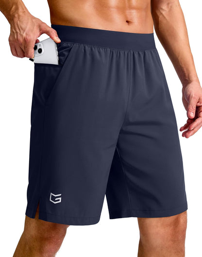 Men's Athletic Running Shorts 7"/5"/9" Zipper Pocket Lightweight Workout Gym Quick Dry Shorts Golf Tennis Hiking