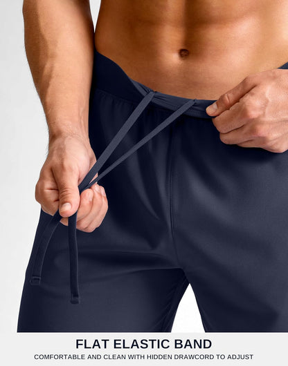 Men's Athletic Running Shorts 7"/5"/9" Zipper Pocket Lightweight Workout Gym Quick Dry Shorts Golf Tennis Hiking