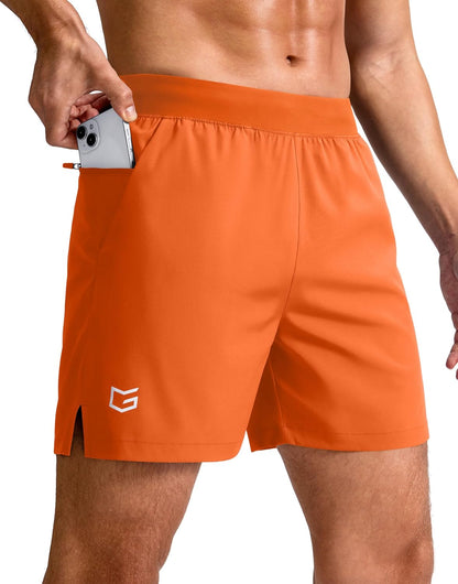 Men's Athletic Running Shorts 7"/5"/9" Zipper Pocket Lightweight Workout Gym Quick Dry Shorts Golf Tennis Hiking