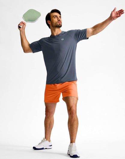 Men's Athletic Running Shorts 7"/5"/9" Zipper Pocket Lightweight Workout Gym Quick Dry Shorts Golf Tennis Hiking