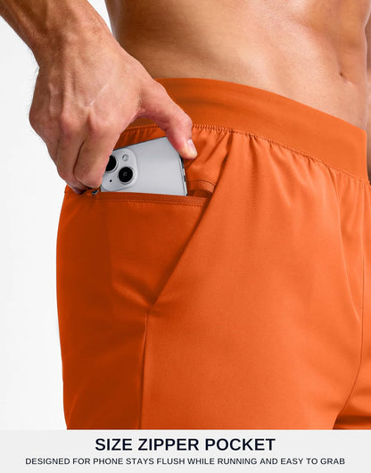 Men's Athletic Running Shorts 7"/5"/9" Zipper Pocket Lightweight Workout Gym Quick Dry Shorts Golf Tennis Hiking