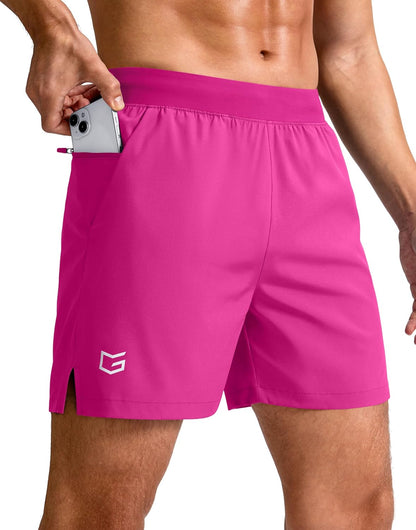 Men's Athletic Running Shorts 7"/5"/9" Zipper Pocket Lightweight Workout Gym Quick Dry Shorts Golf Tennis Hiking