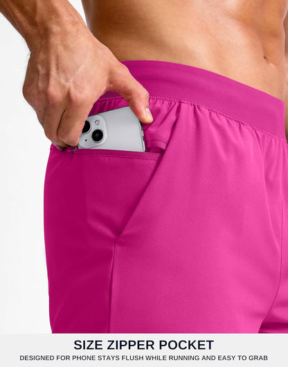 Men's Athletic Running Shorts 7"/5"/9" Zipper Pocket Lightweight Workout Gym Quick Dry Shorts Golf Tennis Hiking