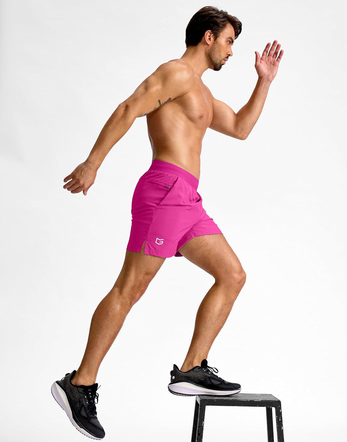 Men's Athletic Running Shorts 7"/5"/9" Zipper Pocket Lightweight Workout Gym Quick Dry Shorts Golf Tennis Hiking