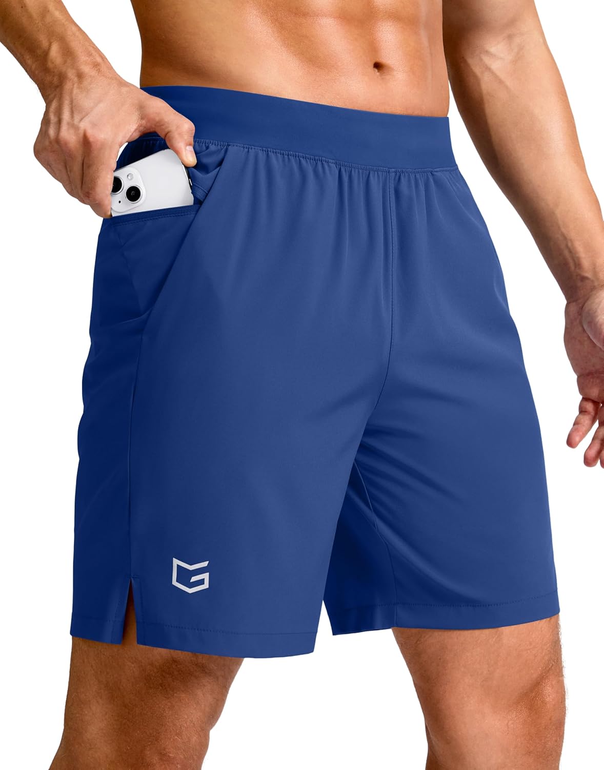 Men's Athletic Running Shorts 7"/5"/9" Zipper Pocket Lightweight Workout Gym Quick Dry Shorts Golf Tennis Hiking