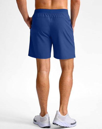 Men's Athletic Running Shorts 7"/5"/9" Zipper Pocket Lightweight Workout Gym Quick Dry Shorts Golf Tennis Hiking