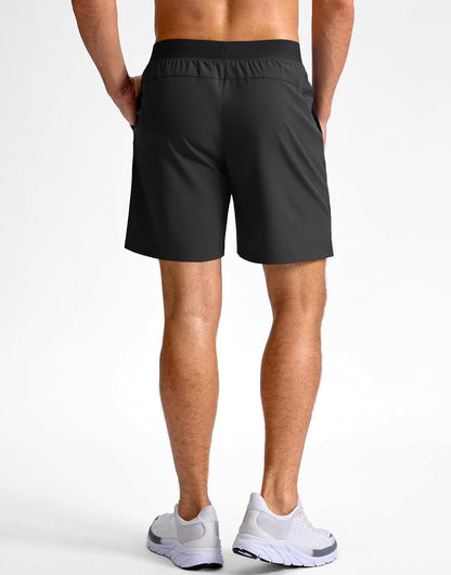 Men's Athletic Running Shorts 7"/5"/9" Zipper Pocket Lightweight Workout Gym Quick Dry Shorts Golf Tennis Hiking