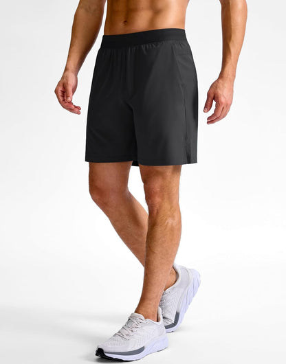 Men's Athletic Running Shorts 7"/5"/9" Zipper Pocket Lightweight Workout Gym Quick Dry Shorts Golf Tennis Hiking