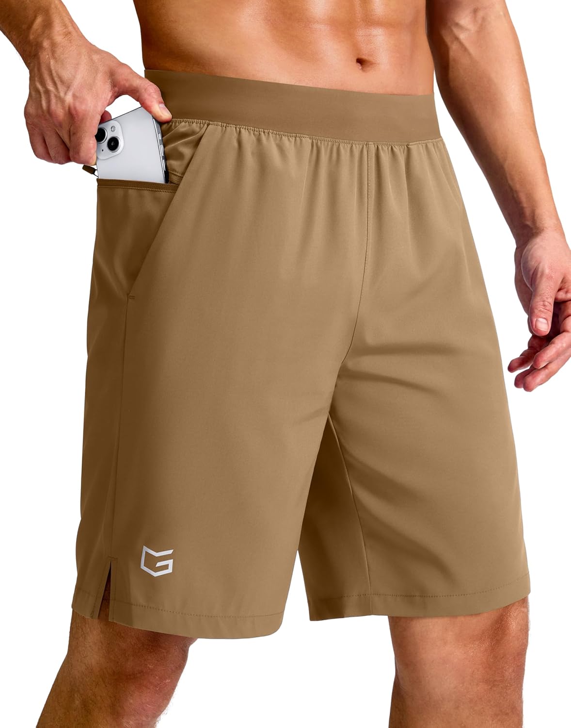 Men's Athletic Running Shorts 7"/5"/9" Zipper Pocket Lightweight Workout Gym Quick Dry Shorts Golf Tennis Hiking