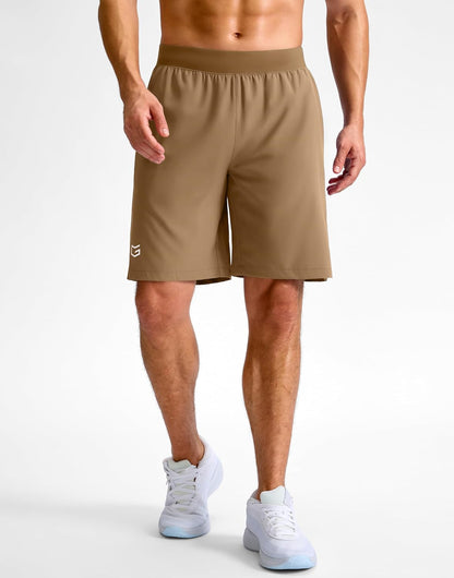 Men's Athletic Running Shorts 7"/5"/9" Zipper Pocket Lightweight Workout Gym Quick Dry Shorts Golf Tennis Hiking