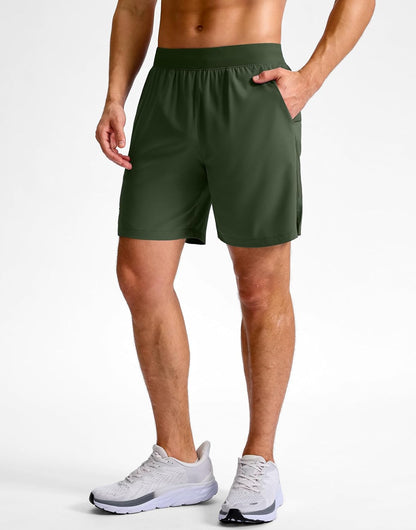 Men's Athletic Running Shorts 7"/5"/9" Zipper Pocket Lightweight Workout Gym Quick Dry Shorts Golf Tennis Hiking