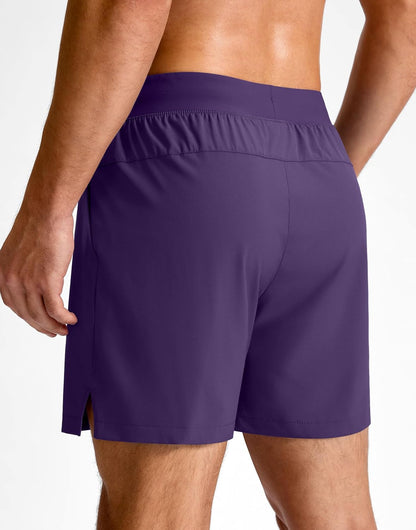 Men's Athletic Running Shorts 7"/5"/9" Zipper Pocket Lightweight Workout Gym Quick Dry Shorts Golf Tennis Hiking