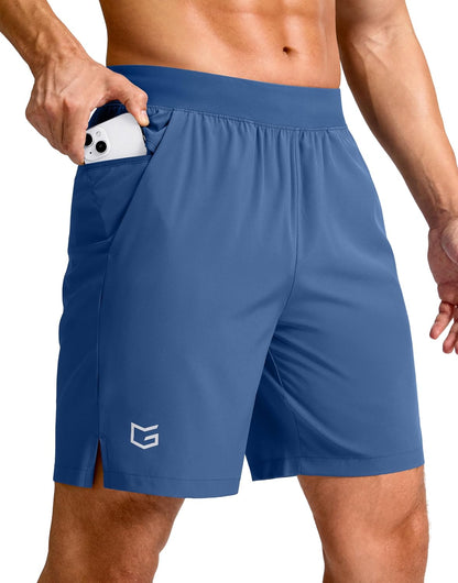Men's Athletic Running Shorts 7"/5"/9" Zipper Pocket Lightweight Workout Gym Quick Dry Shorts Golf Tennis Hiking