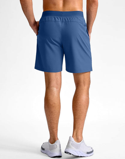 Men's Athletic Running Shorts 7"/5"/9" Zipper Pocket Lightweight Workout Gym Quick Dry Shorts Golf Tennis Hiking