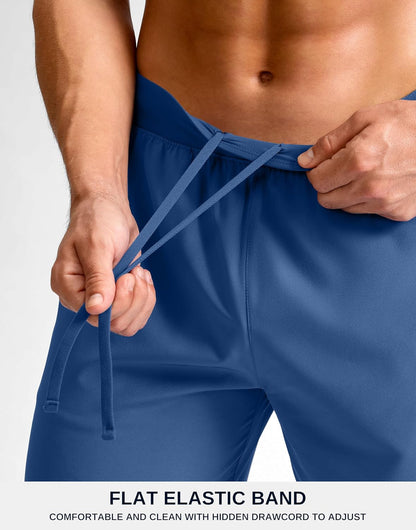 Men's Athletic Running Shorts 7"/5"/9" Zipper Pocket Lightweight Workout Gym Quick Dry Shorts Golf Tennis Hiking