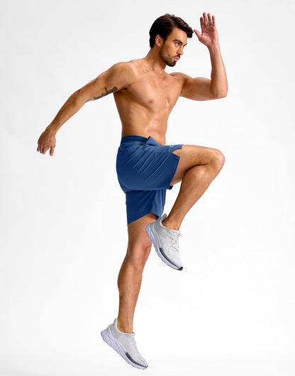 Men's Athletic Running Shorts 7"/5"/9" Zipper Pocket Lightweight Workout Gym Quick Dry Shorts Golf Tennis Hiking