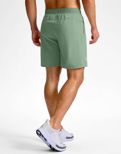 Men's Athletic Running Shorts 7"/5"/9" Zipper Pocket Lightweight Workout Gym Quick Dry Shorts Golf Tennis Hiking